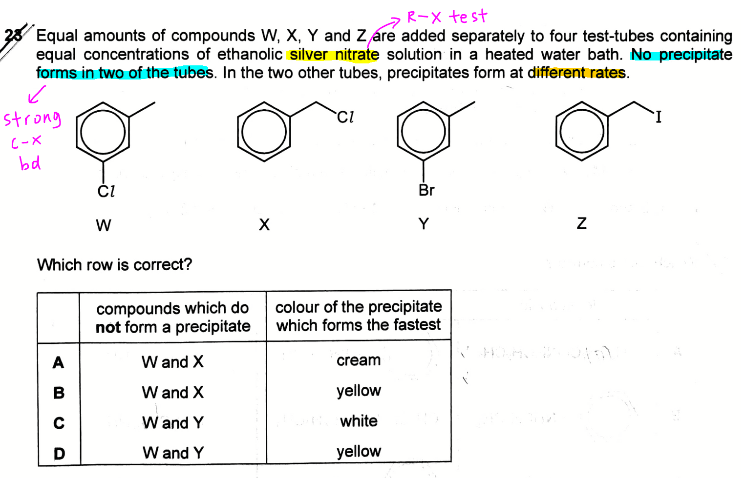 A Level Chemistry 2017 Paper 1 Q23  Exclusive