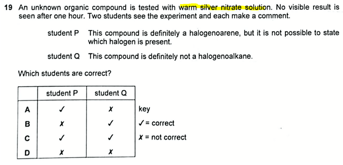 2021 P1 Q19 Silver Nitrate Test For Halogenoalkanes 0964