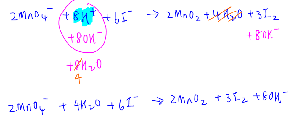 balance redox reaction balanced in alkaline medium