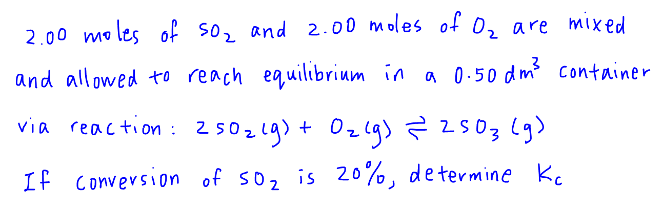 determine Kc using ICE table question