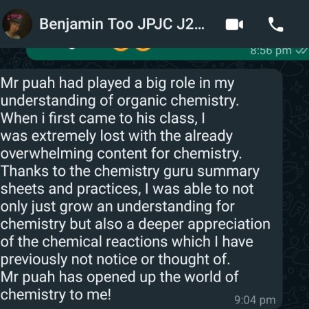 Benjamin Too, CJC, 2020/21