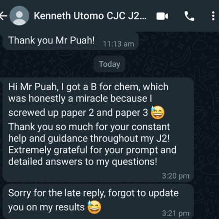 Kenneth Utomo, CJC, 2020/21